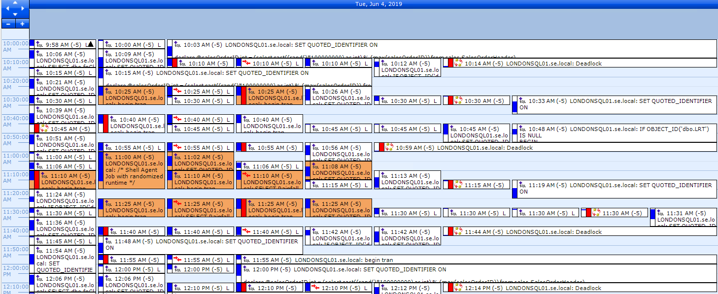 Filtered view of Event Calendar